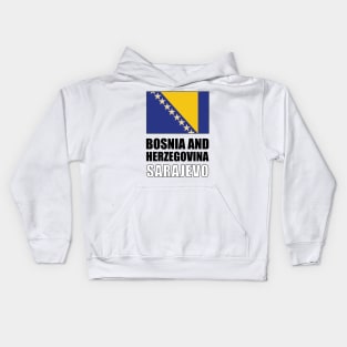 Flag of Bosnia and Herzegovina Kids Hoodie